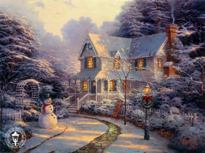 Thomas Kinkade The Night Before Christmas